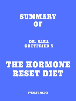 cover image of Summary of Dr. Sara Gottfried's the Hormone Reset Diet